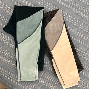 Old Navy Active Cozecore Color Block Leggings Bundle